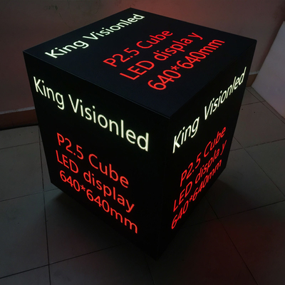 Shenzhen Kingvisionled Custom  Cube Display LED Special-shaped Screen LED Stereo Full Angle Display