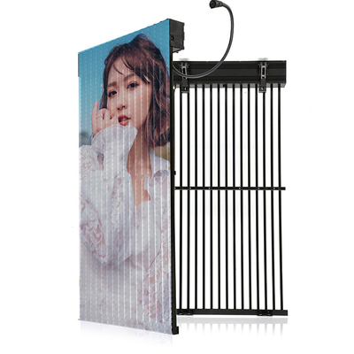 Transparent LED Curtain Screen Video Wall For Building Advertising