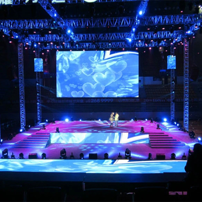 Indoor Outdoor LED Stage Backdrop Screen 500x500mm Seamless Splicing Rental LED Screen