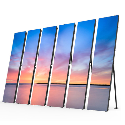 P2.5 Seamless Splicing Portable LED Screen Digital Indoor LED Poster Display For Events