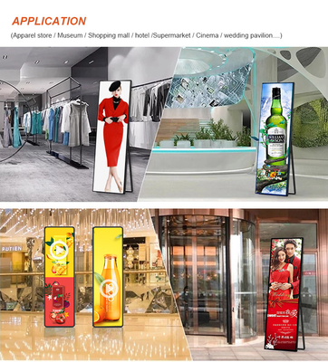 Indoor P1.8 P2.5mm LED Poster Screen For Shopping Mall Digital Advertising Display