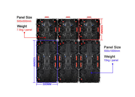 Full-Color Outdoor Waterproof P3.91 LED Rental Display Seamless Splicing Custom Die-Cast Aluminum Led Video Wall Panel