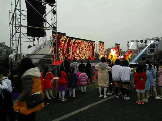 Large Full Color Outdoor Led Display Video Screens Stage 250x250mm