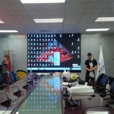 Small Pixels P1.25 4K 8K LED Video Wall Installation High Resolution Conference Room