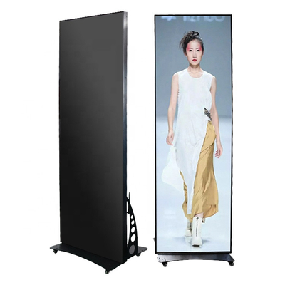 Floor Standing Led Display Movable Mirror Movie Poster Led Screen 12bit