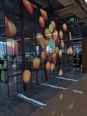 King Visionled Transparent LED Display Screen High Brightness Up To 75% Transparency