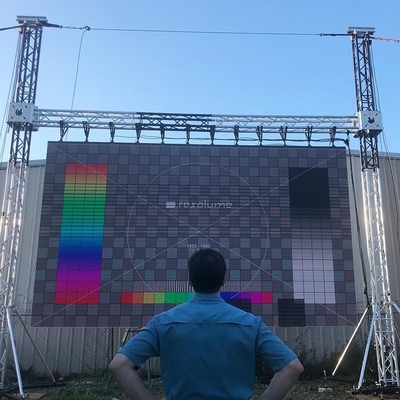 High Quality Outdoor Rental LED Display With Pure Black Lamp 500x500x85mm Cabinet Size Factory