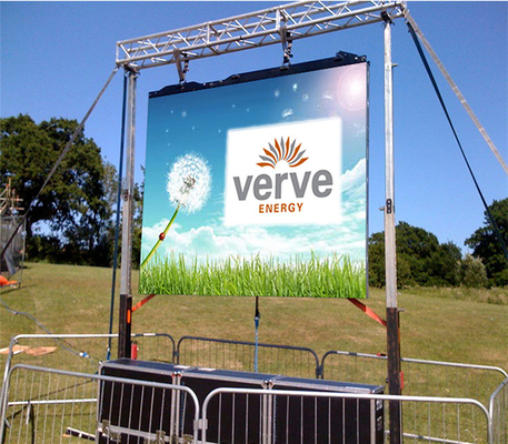 P3.9 P4.8 Stage LED Screen Brushed Aluminum Outdoor Led Video Wall For Concert