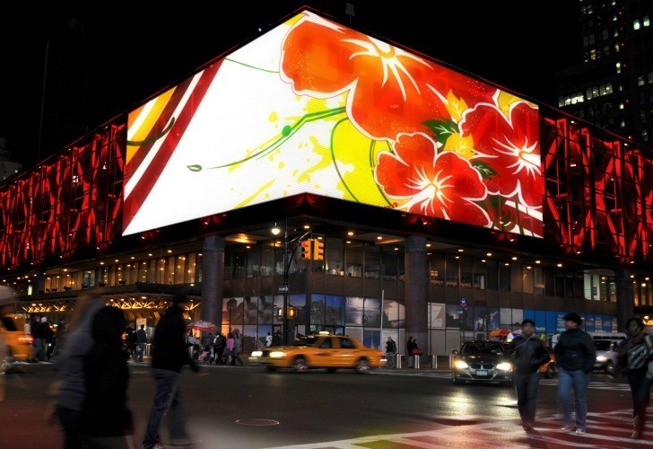 High Brightness P8 Curved Led Screen Outdoor Arc Shaped For Advertising