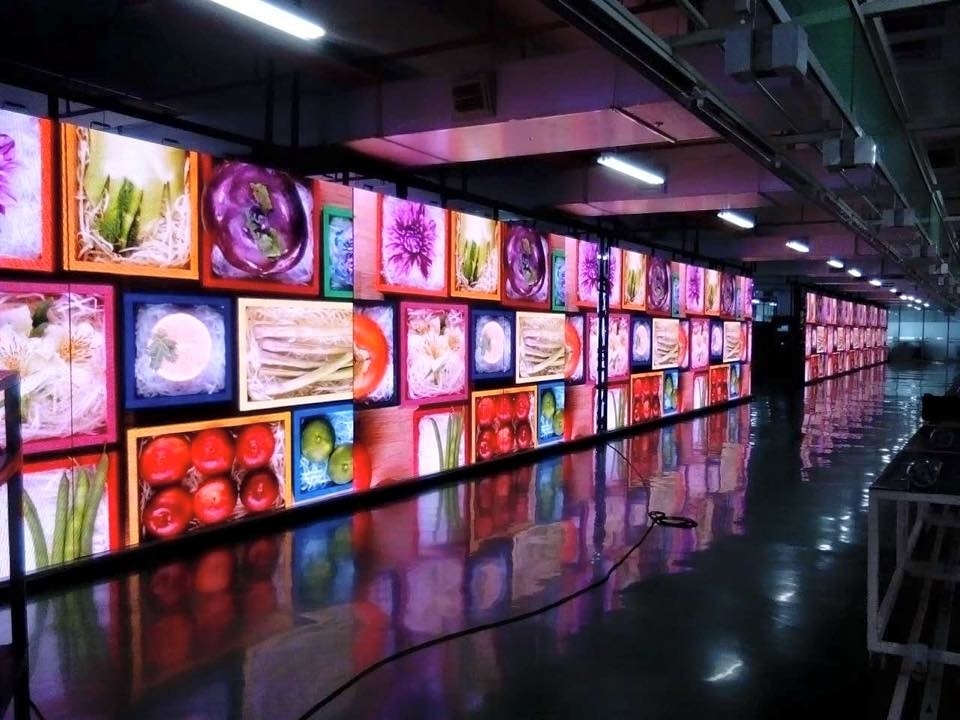Supermarket Full Color Indoor 4k LED Video Wall TV Screen For Stage Concert