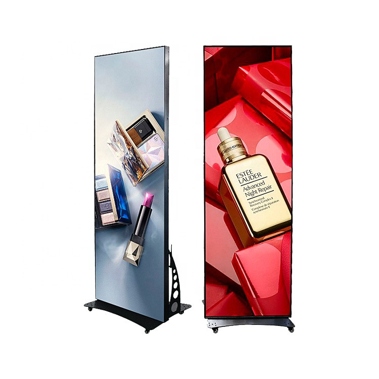 Movable Customized Led Display Indoor Poster Floor Stand P1.8 P2.5 Wifi Programmable