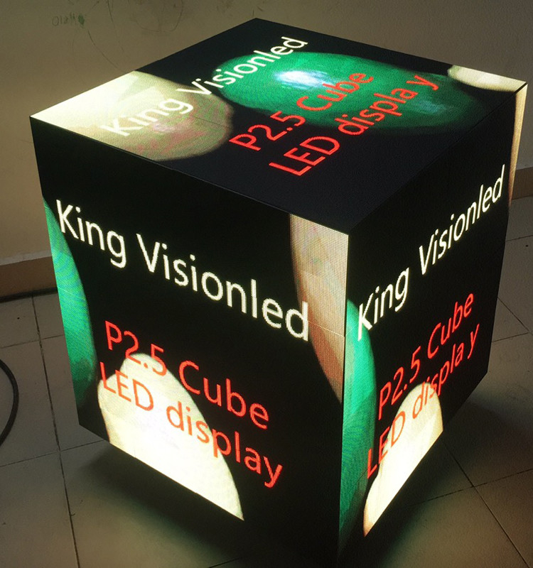 640x640mm Magic Cube Led Display 3d Effect SMD2121 Large Advertising Square 2.5mm