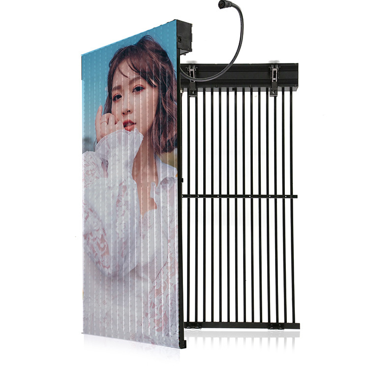 Outdoor Ultra Thin LED Mesh Display Full Color Curtain Screen High Refresh Rate